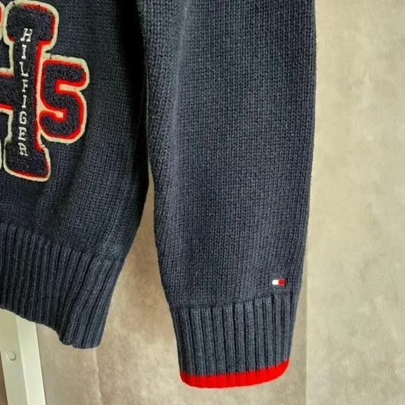 Tommy Hilfiger Blue Button Longsleeve Sweater Cardigan Medium 8-10 - Picture 5 of 7